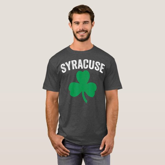Syracuse St Patricks Day Parade Irish Shamrock T-shirt (Voorkant volledig)