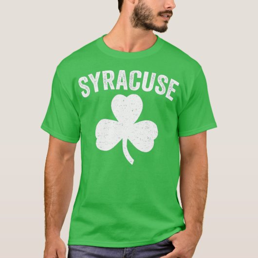 Syracuse St Patricks Day Parade Irish Shamrock T-shirt (Voorkant)