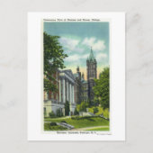 Syracuse U Campus-Uitzicht met Crouse College Briefkaart (Voorkant)