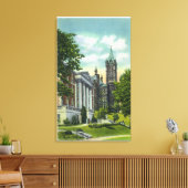 Syracuse U Campus-Uitzicht met Crouse College Canvas Afdruk (Insitu (Woonkamer))