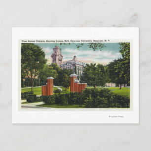 Syracuse U Campus Uitzicht met Lyman Hall Briefkaart