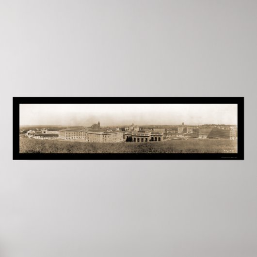 Syracuse University NY Foto 1909 Poster (Voorkant)