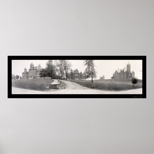 Syracuse University NY Foto 1909 Poster (Voorkant)