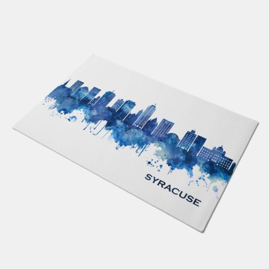 Syracuse USA Skyline Blue Deurmat (Schuin)