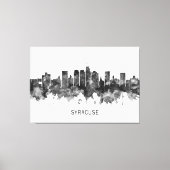 Syracuse USA Skyline BW Canvas Afdruk (Voorkant)