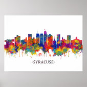 Syracuse USA Skyline Poster (Voorkant)