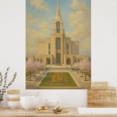 Syracuse Utah Temple Painting™ LDS Wall Art Poster (Keuken)