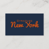 Syracuse, Visitekaartje van New York (Achterkant)