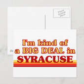 SYRACUSEaI is een soort GROTE DEAL in Syracuse Briefkaart (Voorkant / Achterkant)