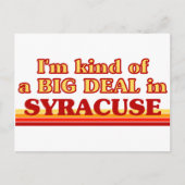 SYRACUSEaI is een soort GROTE DEAL in Syracuse Briefkaart (Voorkant)