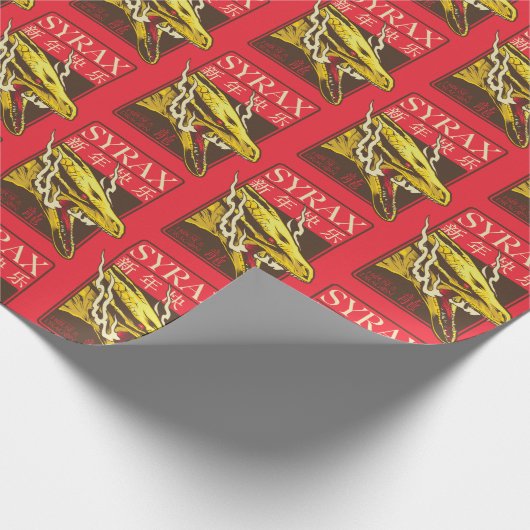 Syrax New Year | 新年快乐 Cadeaupapier (Hoek)