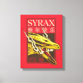 Syrax New Year | 新年快乐 Canvas Afdruk (Voorkant)