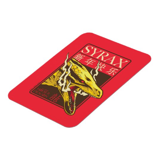 Syrax New Year | 新年快乐 Magneet (Linkerzijde)