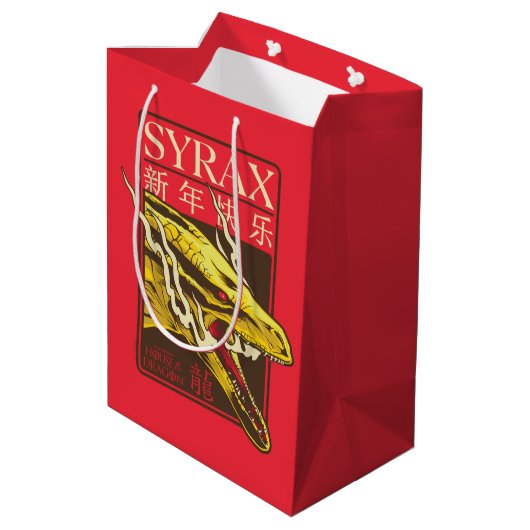 Syrax New Year | 新年快乐 Medium Cadeauzakje (Achterkant Gekanteld)