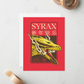 Syrax New Year | 新年快乐 Notitiekaartje (Voorkant / Achterkant in situ)
