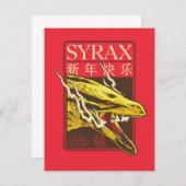 Syrax New Year | 新年快乐 Notitiekaartje (Voorkant / Achterkant)