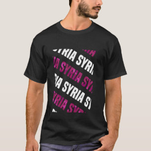 Syria Camo Pattern Pink Camouflage T-shirt
