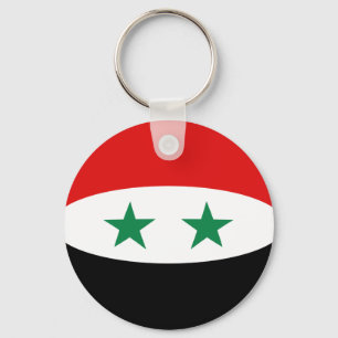 Syria Fisheye Flag Sleutelhanger
