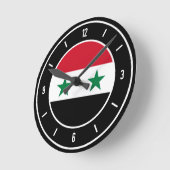Syria Flag Elegant Ronde Klok (Hoek)