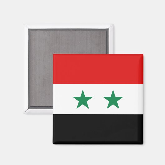 Syria Flag Magnet (Voorkant / Achterkant)