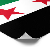 Syria Flag Poster (Hoek)