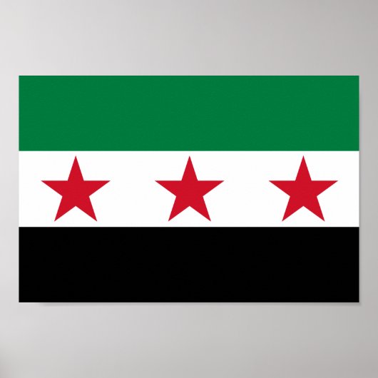 Syria Flag Poster (Voorkant)