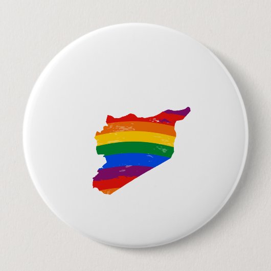 SYRIA GAY PRIDE RONDE BUTTON 4,0 CM (Voorkant)