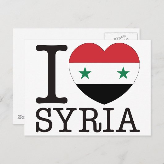 Syria Love v2 Briefkaart (Voorkant / Achterkant)