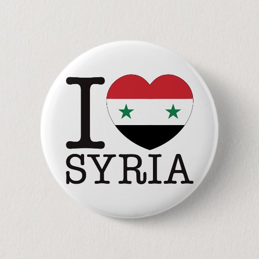 Syria Love v2 Ronde Button 5,7 Cm (Voorkant)