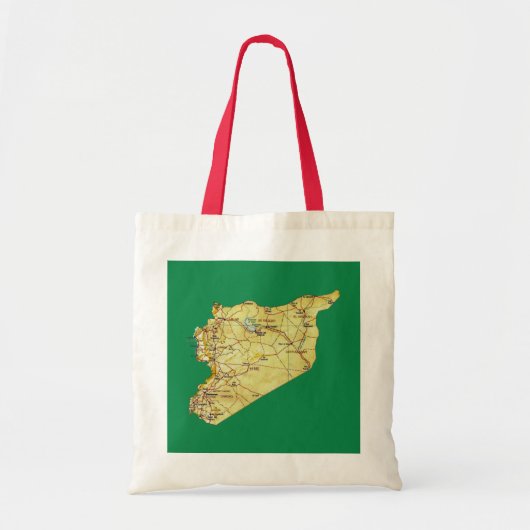 Syria Map Bag Tote Bag (Voorkant)