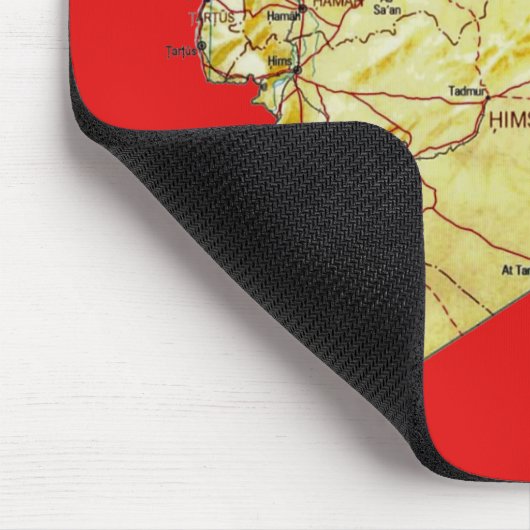 Syria Map Mousepad Muismat (Hoek)