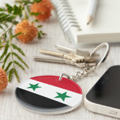 Syria Old Flag Sleutelhanger (Voorkant Rechts)