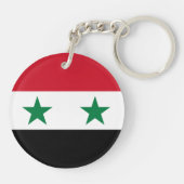 Syria Old Flag Sleutelhanger (Achterkant)
