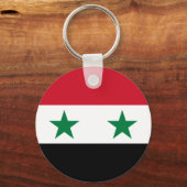 Syria Old Flag Sleutelhanger (Voorkant)