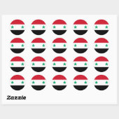 syria ronde sticker (Vel)