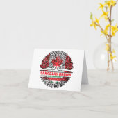 Syria Syrian Canadian Canada Tree Roots Flag Kaart (Gele Bloem)