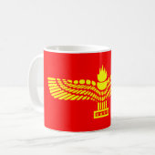 Syriac Aramaic Flag Koffiemok (Voorkant links)