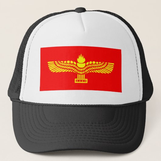 Syriac Aramaic Flag Trucker Pet (Voorkant)
