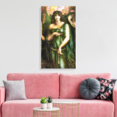 Syrian Astarte 1877 pre-Raphaelite Art Canvas Afdruk (Insitu (Woonkamer))