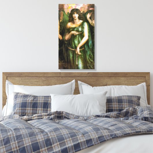 Syrian Astarte 1877 pre-Raphaelite Art Canvas Afdruk (Insitu (Slaapkamer))