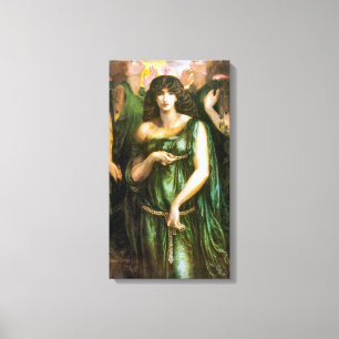 Syrian Astarte 1877 pre-Raphaelite Art Canvas Afdruk