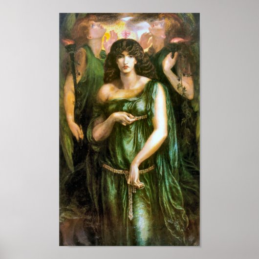 Syrian Astarte 1877 pre-Raphaelite Art Poster (Voorkant)