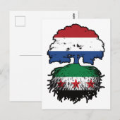 Syrian Dutch Roots and Crown Tree Briefkaart (Voorkant / Achterkant)