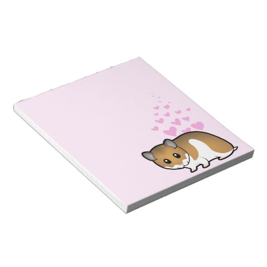 Syrian Hamster Love Notitieblok (Schuin)