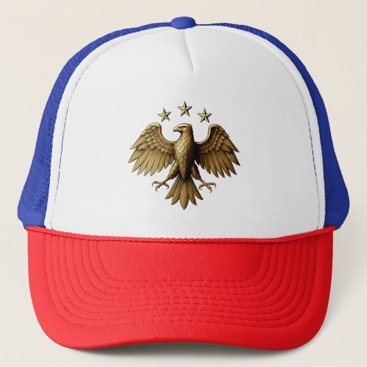 Syrian Modern Identity Eagle Emblem T-Shirt Trucker Pet (Voorkant)