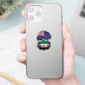 Syrian New Zealand Roots & Crown Tree Sticker (Telefoon)