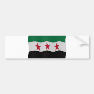 Syrian Republic Flag 1932-59 1961-63 Bumpersticker