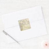 Syrië 2 vierkante sticker (Envelop)