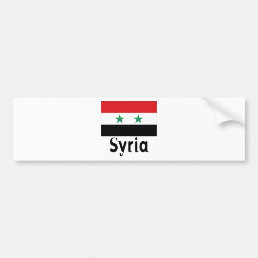 Syrië Bumpersticker (Voorkant)