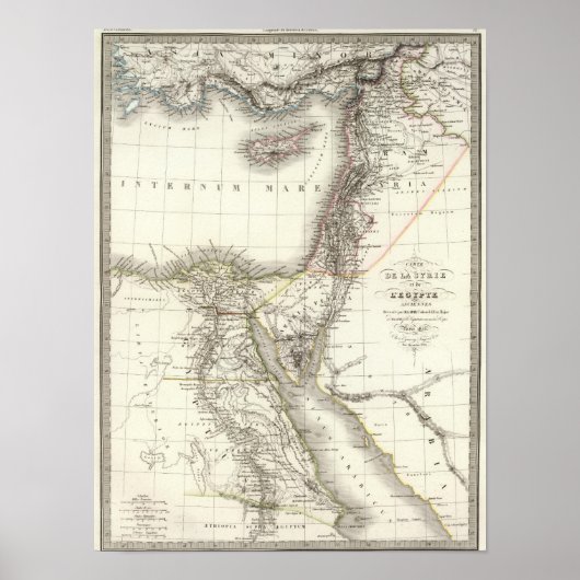 Syrie, Egypte anciennes - oud Egypte Poster (Voorkant)